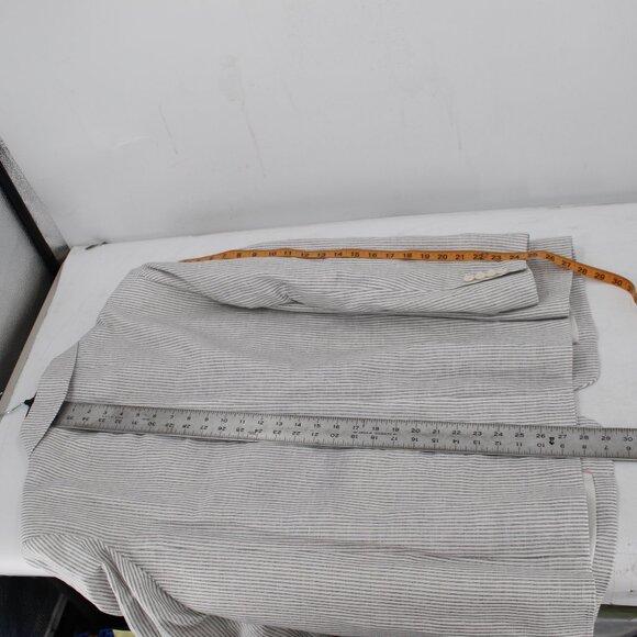 NWT J crew blazer womens 20 Collection tuxedo striped Italian linen metallic - Picture 7 of 15